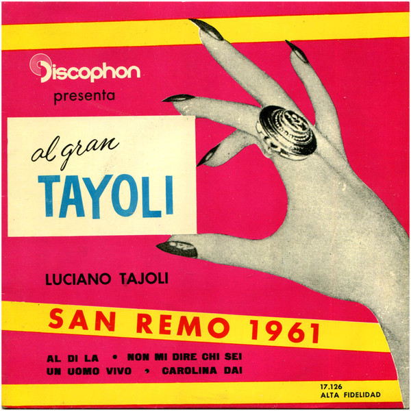 Discophon Presenta Al Gran Tayoli - San Remo 1961