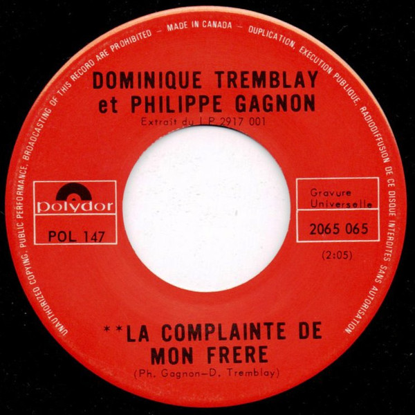 La Complainte De Mon Frere