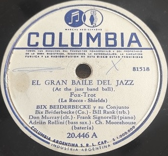 El Gran Baile Del Jazz = At The Jazz Band Ball / Perdon = Sorry