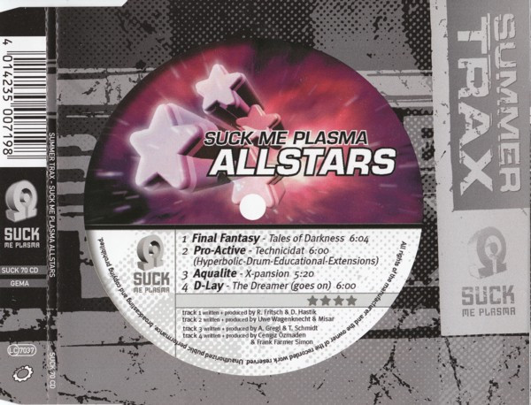 Suck Me Plasma Allstars - Summer Trax