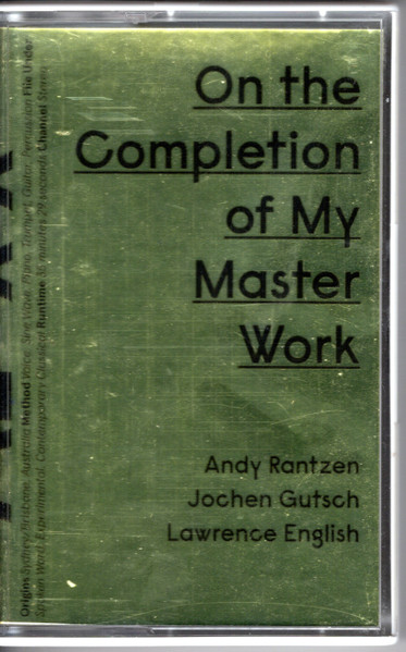 On The Completion Of My Master Work