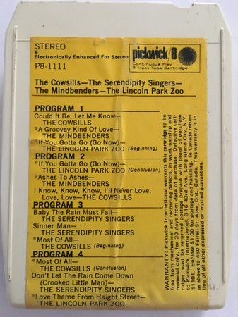 The Cowsills-The Serendipity Singers-The Mindbenders-The Lincoln Park Zoo