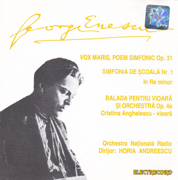 Vox Maris, Poem Simfonic Op. 31 / Simfonia De Școală Nr. 1 În Re Minor / Balada Pentru Vioară Și Orchestră Op. 4a
