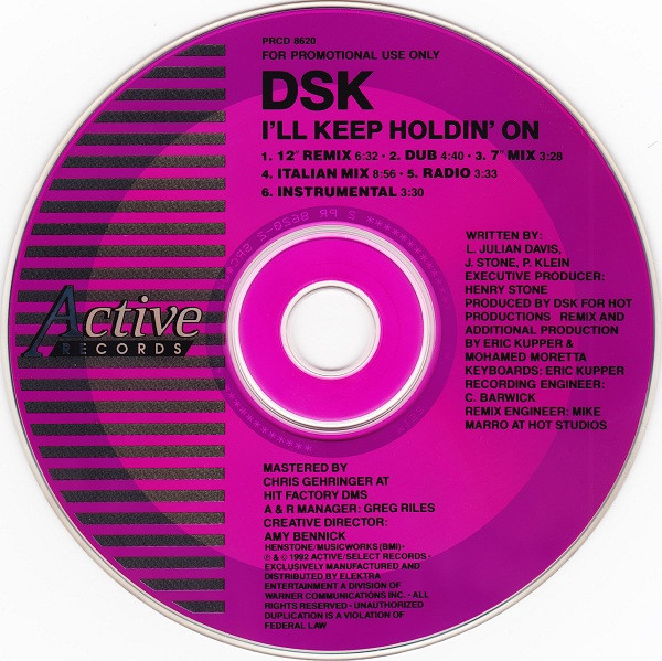 I'll Keep Holdin' On