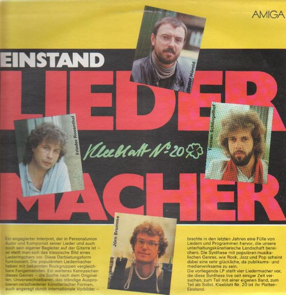 Kleeblatt No. 20 - Einstand Liedermacher