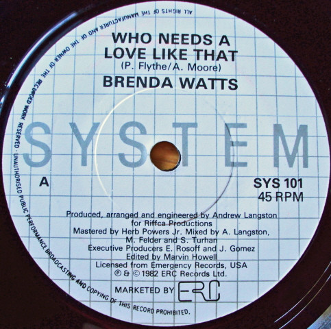 Who Needs A Love Like That / Jazzy Rhythm
