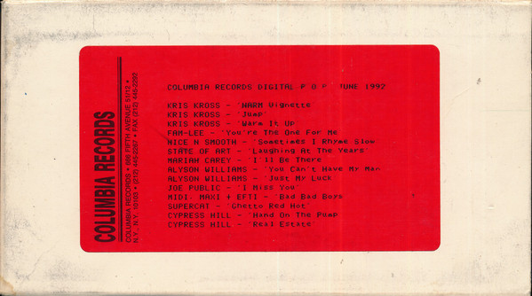Columbia Records Digital P.O.P. June 1992