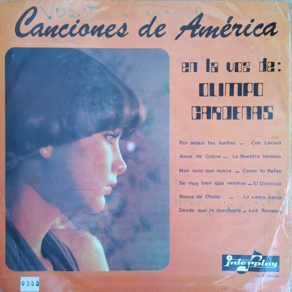 Canciones de América En la Voz de : Olimpo Cárdenas 