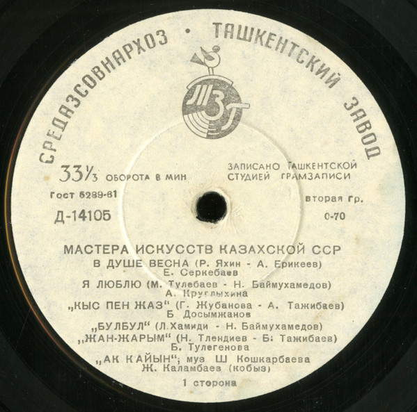 Мастера Искусств Казахской ССР
