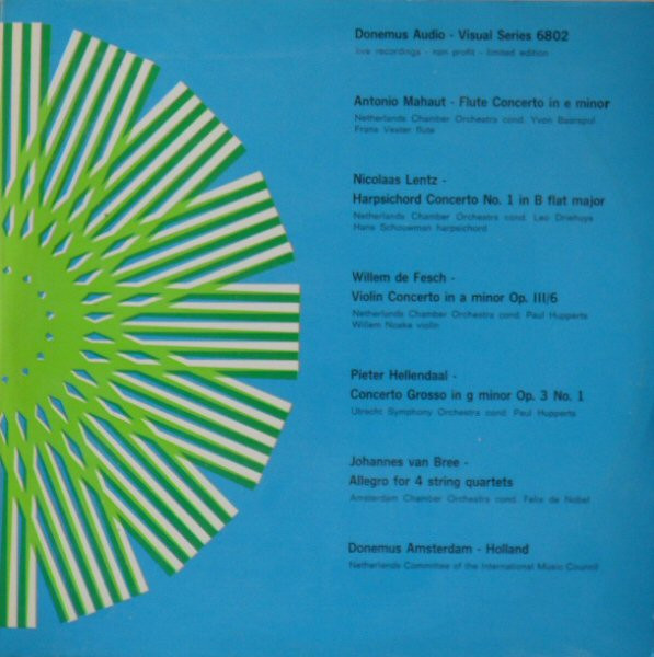 Flute Concerto In E Minor / Harpsichord Concerto No. 1 In B Flat Major / Violin Concerto In A Minor Op. III/6 / Concerto Grosso In G Minor Op.3 No. 1 / Allegro For 4 String Quartets