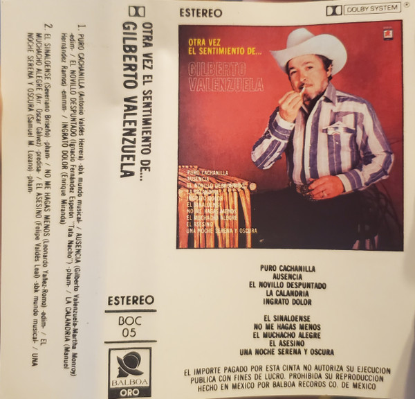 Otra Vez El Sentimiento De... Gilberto Valenzuela