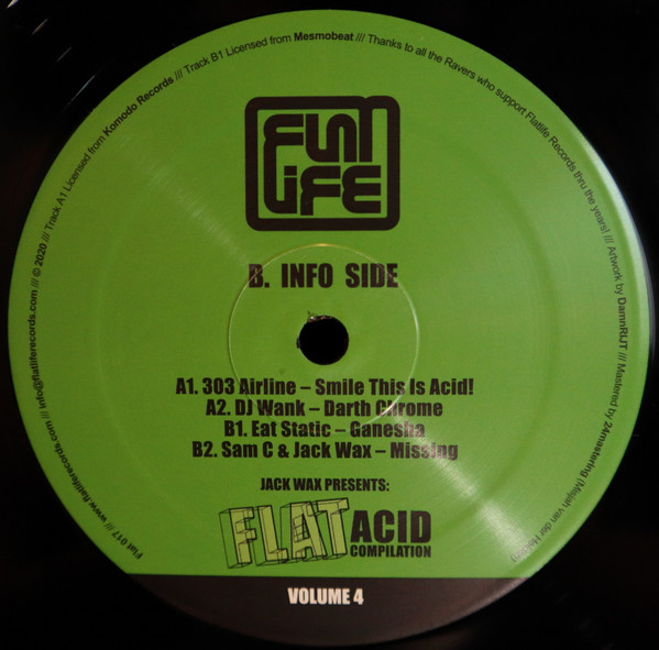 Jack Wax Presents "Flat Acid Compilation" Volume 4
