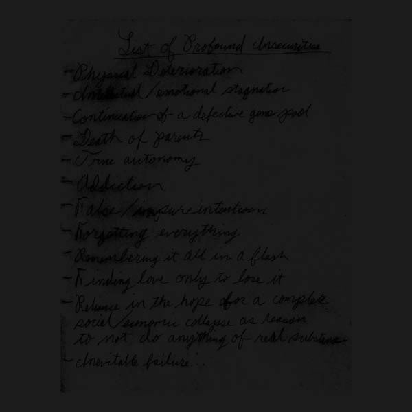 List Of Profound Insecurities