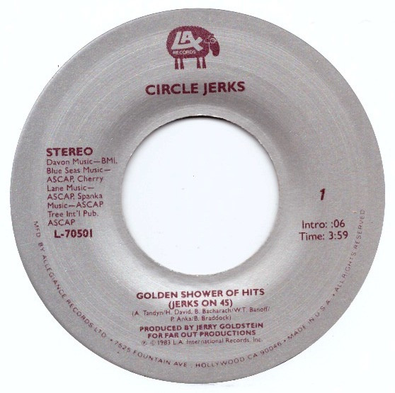 Golden Shower Of Hits (Jerks On 45)
