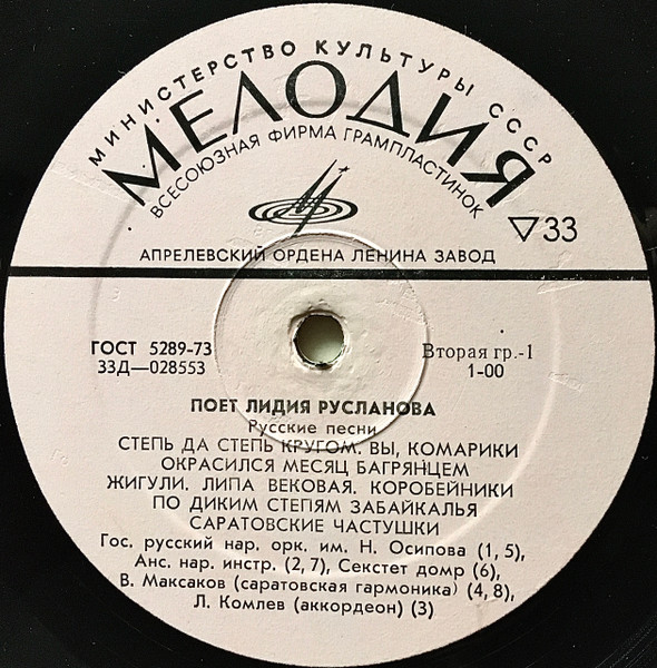 Поет Лидия Русланова. Русские Песни