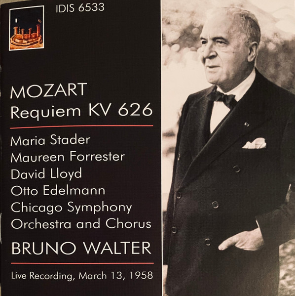 Requiem KV 626 / Live Recording, March 13, 1958