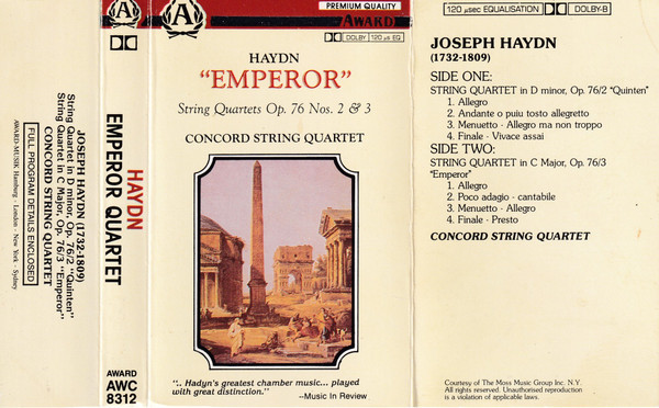 String Quartets - "Quinten" & "Emperor"