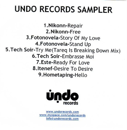 Undo Records Sampler