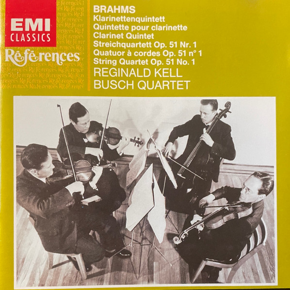 Clarinet Quintet In B Minor, Op.15; String Quartet In C Minor, Op.51 No. 1