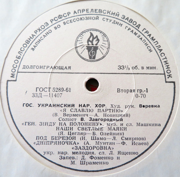 Гос. Украинский Нар. Хор