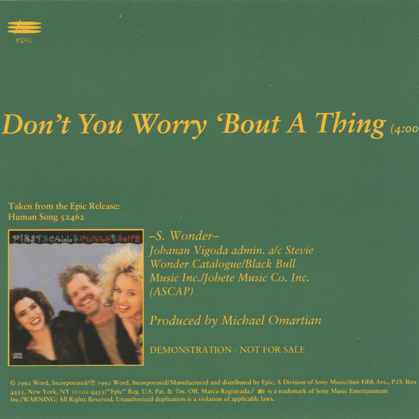 Don't You Worry 'Bout A Thing