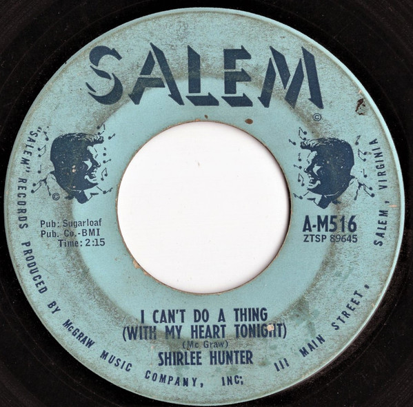 I Can't Do A Thing (With My Heart Tonight) / Lonliness Is Falling All Around