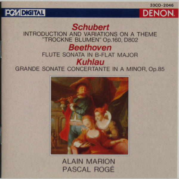 Introduction And Variations On A Theme "Trockne Blumen" Op.160, D802 / Flute Sonata In B-Flat Major / Grande Sonate Concertante In A Minor, Op.85