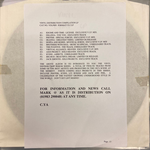 Vinyl Distribution Compilation LP