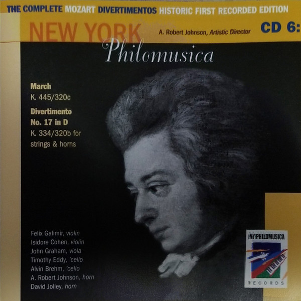 The Complete Mozart Divertimentos CD 6