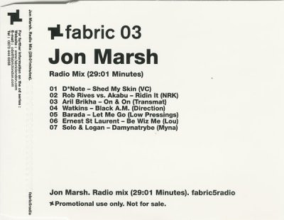 Fabric 03 (Radio Mix)
