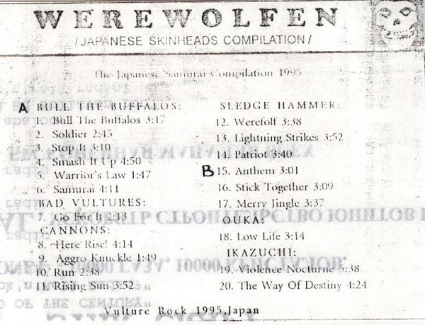 Werewolfen (Japanese Skinheads Compilation)