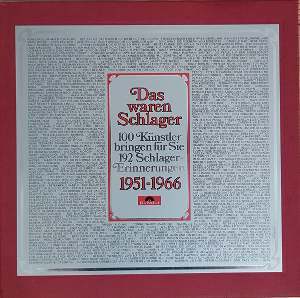 Das Waren Schlager 1951-1966