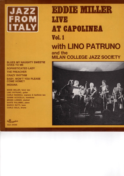 Eddie Miller Live at Capolinea Vol. 1