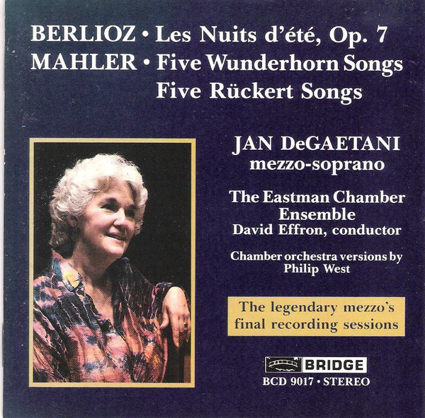 Les Nuits D'été, Op. 7 / Five Wunderhorn Songs / Five Rückert Songs