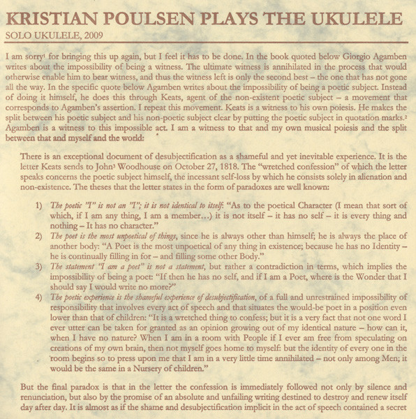 Kristian Poulsen Plays The Ukulele
