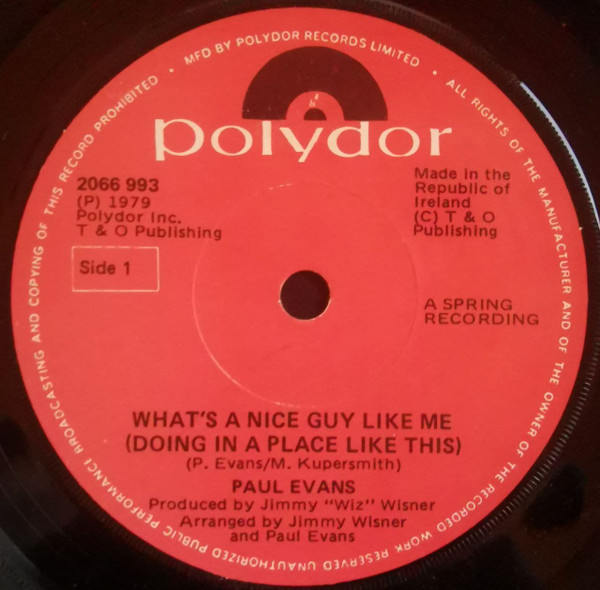 What's A Nice Guy Like Me (Doing In The Place Like This) / I'm Giving Up My Baby 
