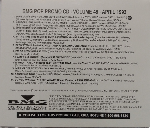 Bmg Pop Promo #48 (April 1993)