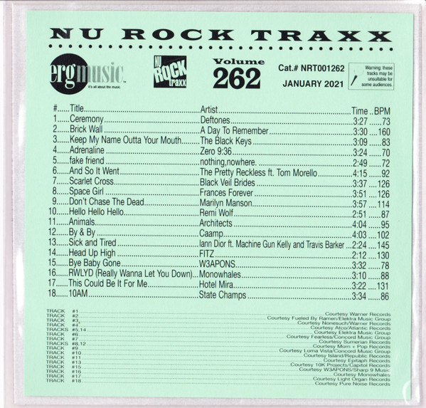 Nu Rock Traxx Volume 262