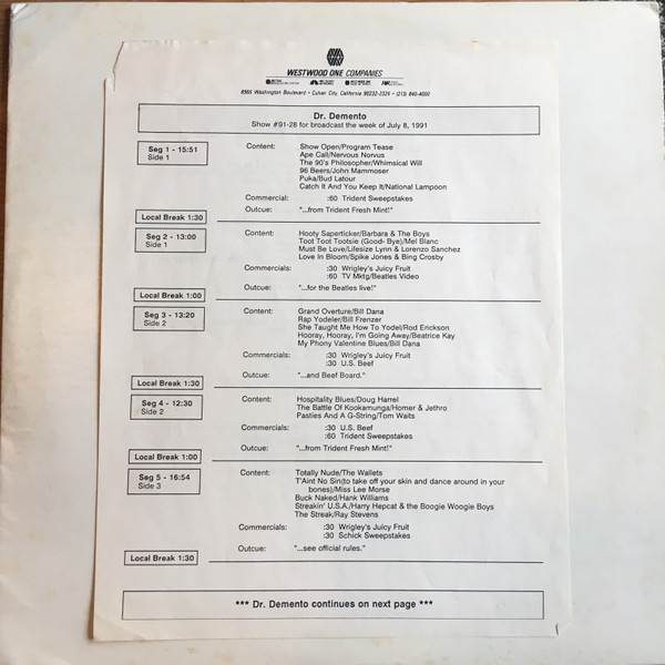 Week of July 8, 1991