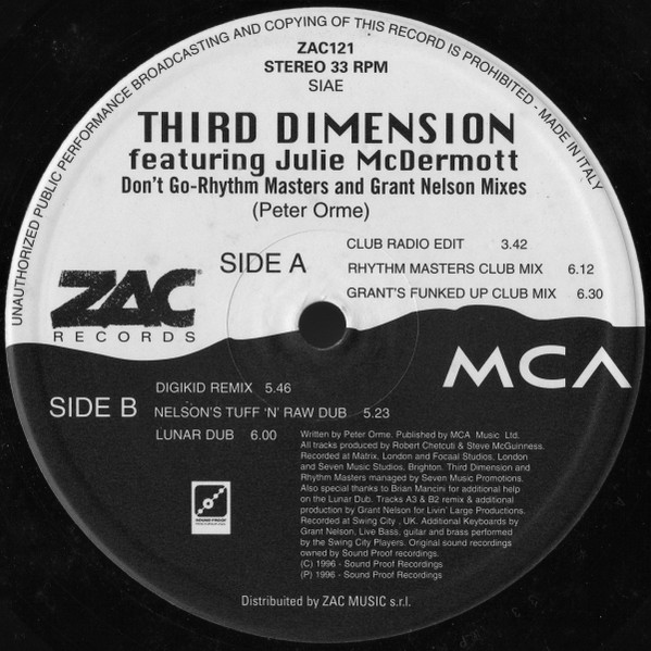 Don't Go (Rhythm Masters And Grant Nelson Mixes)
