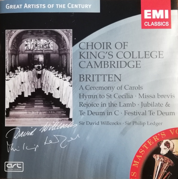 A Ceremony Of Carols • Hymn To St Cecilia • Missa Brevis • Rejoice In The Lamb • Jubilate & Te Deum In C • Festival Te Deum