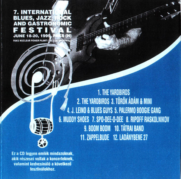 7. International Blues, Jazz, Rock and Gastronomic Festival, June 18-20, 1999, Paks (H)