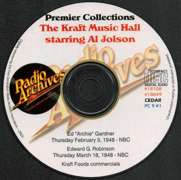 The Kraft Music Hall Starring Al Jolson
