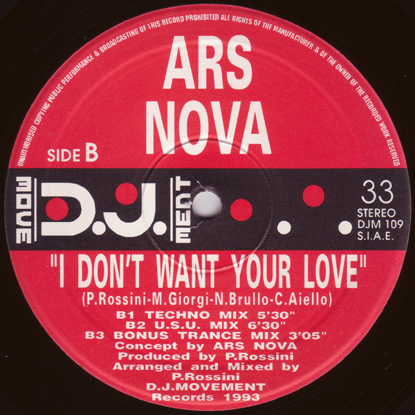 I Don't Want Your Love