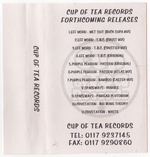 Cup Of Tea Records - Forthcoming Releases