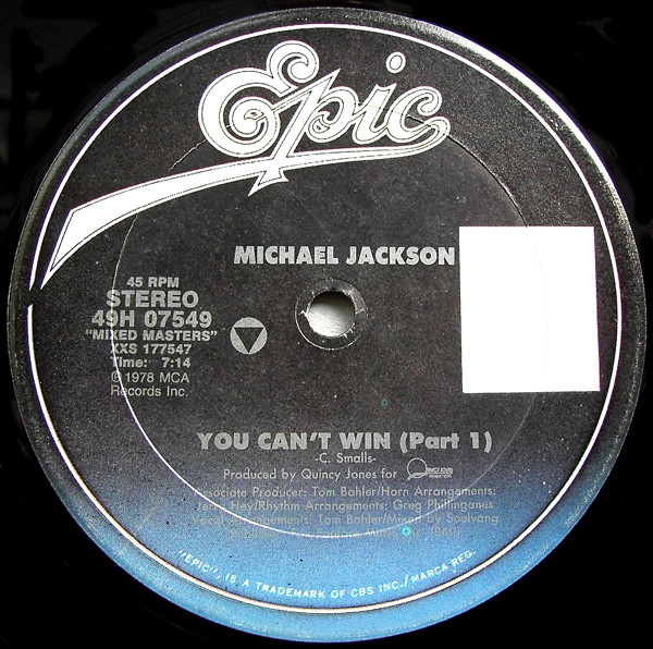 You Can't Win (Part 1) / Billie Jean