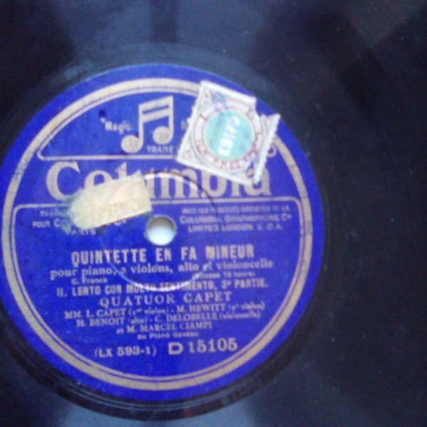 Quintette En Fa Mineur Pour Piano, 2 Violons, Alto Et Violoncelle