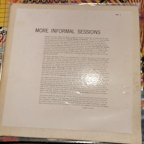 More Informal Sessions