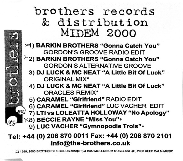 Brothers Records & Distribution MIDEM 2000