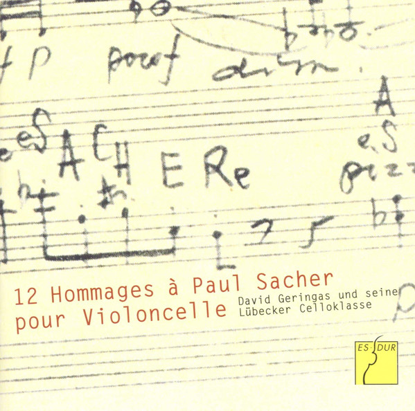 12 Hommages À Paul Sacher Pour Violoncelle